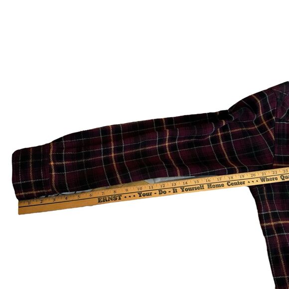 Vintage XL‎ tall Red Green Five Brother Thick Cotton Button Flannel Shirt - USA - Picture 10 of 11